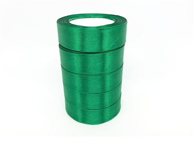 Лента атласная на пенопласте (25мм х 25ярд) Зелёный 19 01520