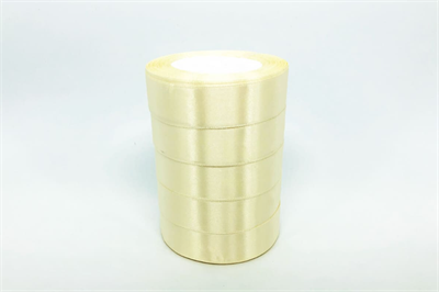 Лента атласная на пенопласте (25мм х 25ярд) Кремовый 08 01518