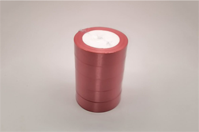 Лента атласная на пенопласте (25мм х 25ярд) Малиновый 91 16906