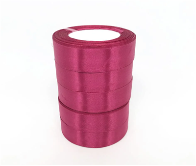 Лента атласная на пенопласте (25мм х 25ярд) Розово-красный 28 01525