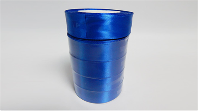 Лента атласная на пенопласте (25мм х 25ярд) Синий 40 00059