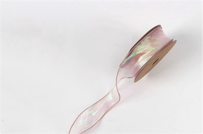 Лента мелкая сетка перелив цвета «Симфония» (4,0см х 10ярд) Розовый 17969