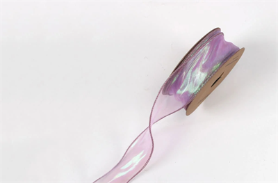 Лента мелкая сетка перелив цвета «Симфония» (4,0см х 10ярд) Фиолетовый 17970