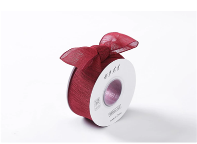 Лента мелкая сетка «Снежный шёлк» (4,0см х 20ярд) Бордовый 17930
