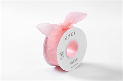 Лента мелкая сетка «Снежный шёлк» (4,0см х 20ярд) Персиковый 17929