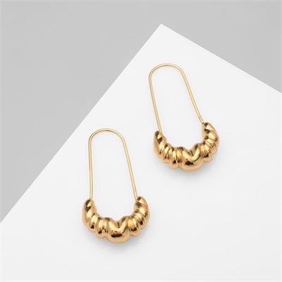 Серьги металл «Булавки» грозди, цвет золото 10470475