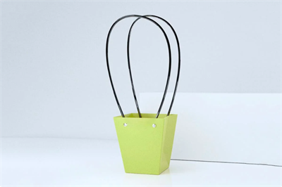 Пакет для цветов крафт форма-1 размер M (12/12 х 8/8 х 12.5см) 10 шт Салатовый, плотность 230 гр 17816