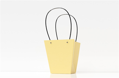 Пакет для цветов крафт форма-1 размер XL (17/17 х 11.5/11.5 х 20см) 10 шт Жёлтый, плотность 230 гр 17825