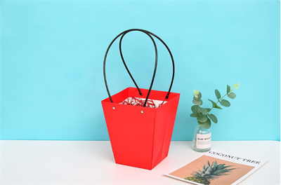 Пакет для цветов крафт форма-1 размер XL (17/17 х 11.5/11.5 х 20см) 10 шт Красный, плотность 230 гр 17187