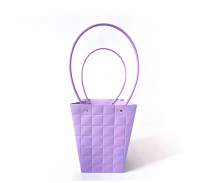 Пакет для цветов крафт форма-1 размер XL (17/17 х 11.5/11.5 х 20см) 10 шт Сиреневый, плотность 230 гр 17811