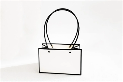 Пакет для цветов крафт форма-2 размер XL (22 х 10.5 х 13.5см) 10 шт Белый, плотность 230 гр 17203