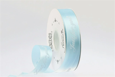 Лента шёлковая «Just for you» (2,5см х 33ярд) Небесный 21597