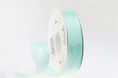 Лента шёлковая «Just for you» (2,5см х 33ярд) Тиффани 21592