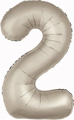 Шар (40''/102 см) Цифра Slim МистикСатин №2  Agura 88022806