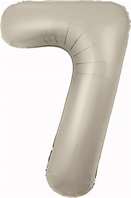 Шар (40''/102 см) Цифра Slim Мистик Сатин №7  Agura 88022810