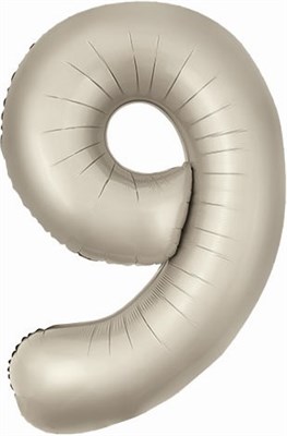 Шар (40''/102 см) Цифра Slim Мистик Сатин №9  Agura 88022468