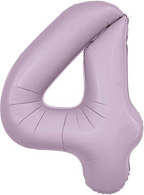 Шар (40''/102 см) Цифра Slim Орхидея №4  Agura 88031716