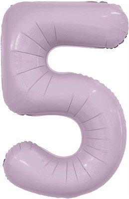 Шар (40''/102 см) Цифра Slim Орхидея №5  Agura 88031717