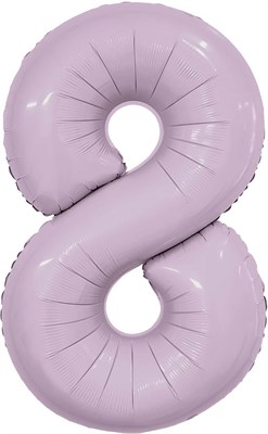 Шар (40''/102 см) Цифра Slim Орхидея №8  Agura 88031720