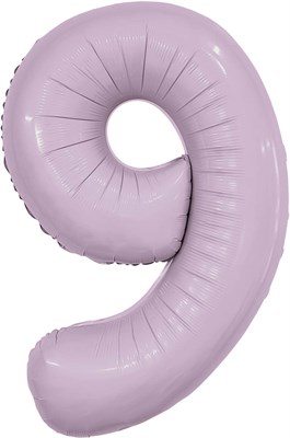 Шар (40''/102 см) Цифра Slim Орхидея №9  Agura 88031721