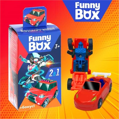 Набор для детей Funny Box "Трансформеры" Набор: карточка, фигурка, лист наклеек "Микс" 3574495 3574495