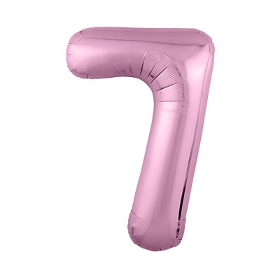 Шар (40''/102 см) Цифра Slim Розовый фламинго №7  Agura 2139795