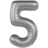 {{photo.Alt || photo.Description || 'Шар (40&#39;&#39;/102 см) Цифра SLIM Лунное серебро №5  FM'}}