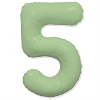 {{photo.Alt || photo.Description || 'Шар (40&#39;&#39;/102 см) Цифра SLIM Мята №5  FM'}}