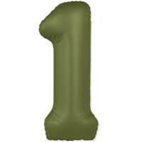 {{photo.Alt || photo.Description || 'Шар (40&#39;&#39;/102 см) Цифра SLIM Оливково-зеленый №1  FM'}}