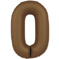 {{photo.Alt || photo.Description || 'Шар (40&#39;&#39;/102 см) Цифра SLIM Шоколадно-коричневый №0  FM'}}