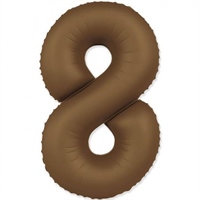 {{photo.Alt || photo.Description || 'Шар (40&#39;&#39;/102 см) Цифра SLIM Шоколадно-коричневый №8  FM'}}