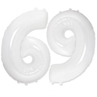 Шар (40''/102 см) Цифра Белый №6/9 FM 88018170