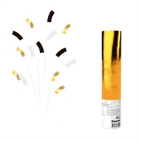 Пневмохлопушка Золотой глиттер Монохромный блеск Бумага/Фольга 20см 88007083