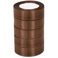 А Лента атласная 2,5см*25Y, 30 Шоколад  т.м 5/300 88029710