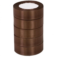 А Лента атласная 2,5см*25Y, 31 Коричневая тм 5/300 88019161