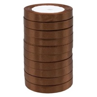 Лента атласная 1,2см*25Y, 30 Шоколад  т.м 10/500 88043985