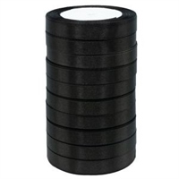 Лента атласная 1,2см*25Y, 185 Черная  т.м 10/500 88043979