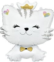 {{photo.Alt || photo.Description || 'Котенок принцесса. Белый / Cat Princess White / 1 шт /, Фольгированный шар'}}