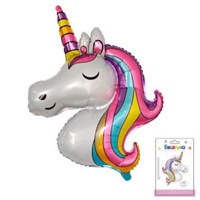 К 44 Единорог нежные цвета, голова / Unicorn tender colors / 1 шт /, Фольгированный шар 88049760