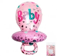 К 38 Пустышка детская Розовый / Baby Pacifier Pink / 1 шт. / Фольгированный шар 88049673