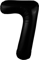 Шар (40''/102 см) Цифра Slim Черный блеск №7  Agura 88049739