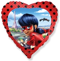 И 18 Сердце Леди Баг / Ladybug / 1 шт /, Фольгированный шар 88049668