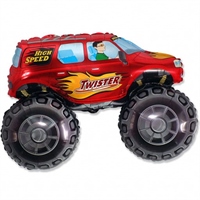 И 38 Большой внедорожник(красный) / Big wheel / 1 шт /, Фольгированный шар 88049519