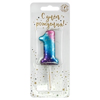 Свеча цифра 1 