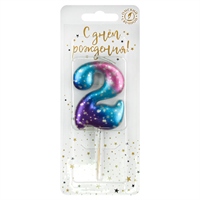 Свеча цифра 2 