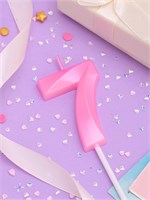 {{photo.Alt || photo.Description || 'Свеча в торт на шпажке «Грань», цифра &quot;7&quot;, 5 см, розовая 10327718'}}