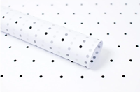 Тишью бумага с принтом «Мелкая точка» 17гр 50см х 70см х 28шт Белый и Чёрный, плотность 17 гр 19345