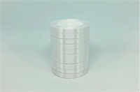 Лента атласная на пенопласте (10мм х 25ярд) Белый 01 02114