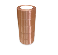 Лента атласная на пенопласте (40мм х 25ярд) Коричневый 126 17810