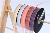 Лента кружевная дизайн «В крапинку» (1,8см х 50 ярд) Персиковый 03382